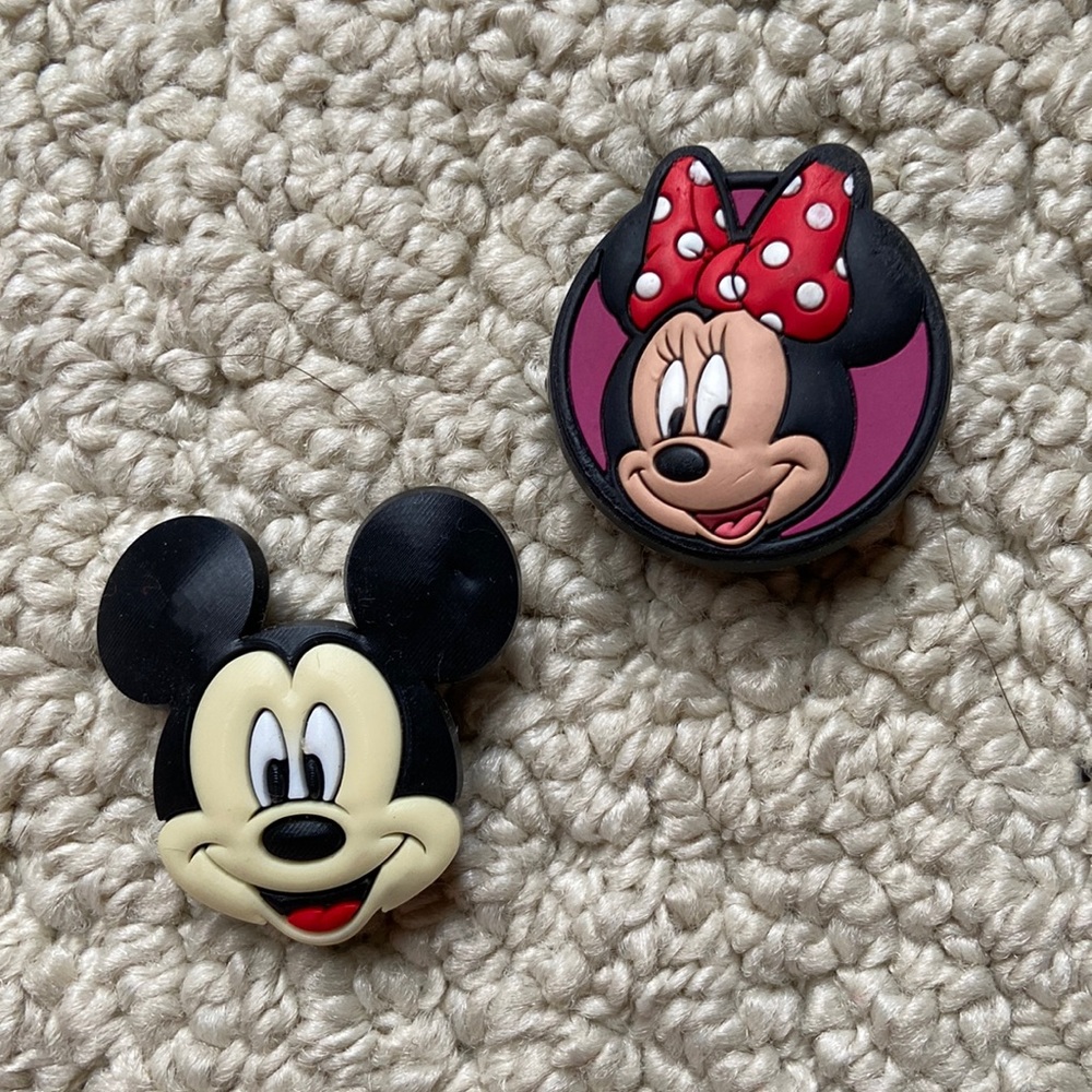 Mickey and Minnie Shoe Charms